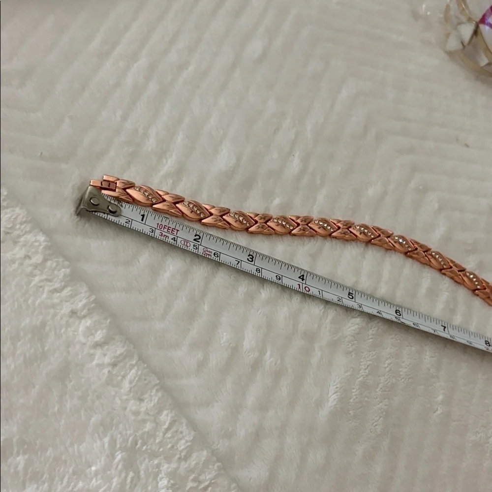 Rose Gold Bracelet with Diamond Accents